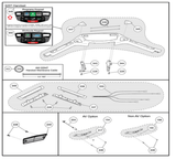 Cybex 625T E3-03 05 LED-09 07 10 Treadmill Handset Kit With Membrane KPL-23983 - hydrafitnessparts