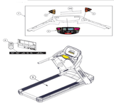 Cybex 625T Treadmill Upper PCA Board Set KAD-24861-4 - hydrafitnessparts