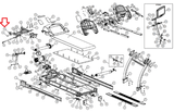 Cybex 750T 751T 530T 520T 550T 515T 500T 450T Treadmill Transport Wheel CW-16712 - hydrafitnessparts