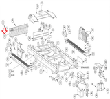 Cybex 750T 751TTreadmill Front Cover PL-20264 - hydrafitnessparts