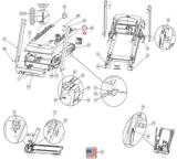 Cybex 770T 525T-LED-02-04-10-E3-02 -E3-02-03-04 Treadmill Left Top Step PL-23707 - hydrafitnessparts