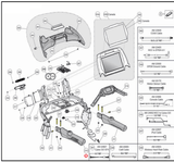 Cybex 770T 790T 625T Treadmill Left Handrail Primary Assembly AX-22466 - hydrafitnessparts