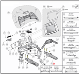 Cybex 770T 790T 625T Treadmill Right Handrail Primary Assembly AX-22467 - hydrafitnessparts