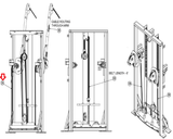 Cybex 9101 FT 360s 9101-01 Strength System Cable Assembly 9101-002 - hydrafitnessparts