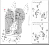 Cybex ARC 350A 360A 362A Elliptical Right Front Linkage Arm Assembly KAX-23313 - hydrafitnessparts