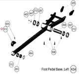 Cybex Arc Trainer -350A 360A 362A Elliptical Front Linkage Axle Cover KPL-22005 - hydrafitnessparts