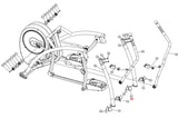 Cybex Arc Trainer - 350A 360A 362A Elliptical Rear Inner Cover KPL-20326 - hydrafitnessparts