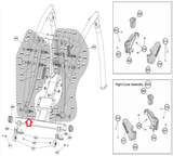 Cybex Arc Trainer 360A 362A Elliptical Front Bushing Link KHB-20909 - hydrafitnessparts