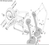 Cybex Arc Trainer 360A 362A Elliptical Left or Right Rear Support Cover SK-20063 - hydrafitnessparts