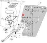 Cybex Arc Trainer 360A 362A Elliptical Left Rear Linkage Arm Bushing KHB-20914 - hydrafitnessparts