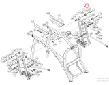 Cybex Arc Trainer 610A 620A 630A Elliptical Pivot Pin 610A-342 - hydrafitnessparts