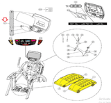 Cybex Arc Trainer 626AT Elliptical Bezel Kit With Keypad Decal K626A-301-4 - hydrafitnessparts