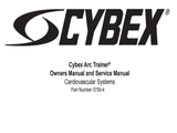 Cybex Arc Trainer 750A-01 750AT-01 Elliptical Owner Manual 5750-4 - hydrafitnessparts