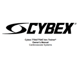 Cybex Arc Trainer 770A 771A Elliptical Owner Manual 5770 - hydrafitnessparts