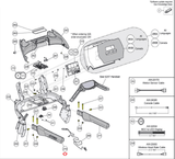 Cybex E3 625T LED-04 10 07 09 Treadmill Left Handrail Basic Assembly AX-23046 - hydrafitnessparts