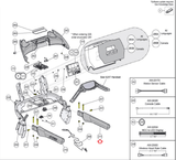 Cybex E3 625T LED-04 10 07 09 Treadmill Right Handrail Basic Assembly AX-23047 - hydrafitnessparts