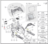 Cybex E3 770T 770R LED 770C 790T 650T Treadmill Left Fan Duct PL-22647 - hydrafitnessparts