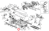 Cybex Go E3 LED Pro + Pro-3 Sport Trotter Treadmill Rear Feet Cap HX-16510 - hydrafitnessparts