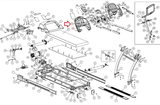 Cybex Pro + -530T Pro-3 - 550T Treadmill Console Back Rear Cover PL-17659 - hydrafitnessparts