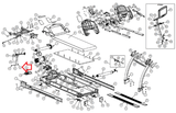 Cybex Treadmill Nut Locking 3/8"x24 HN-17935 - hydrafitnessparts