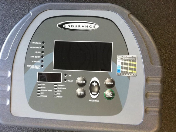 Endurance E5 Elliptical Upper Display Console Electronic Full Assembly Panel - fitnesspartsrepair