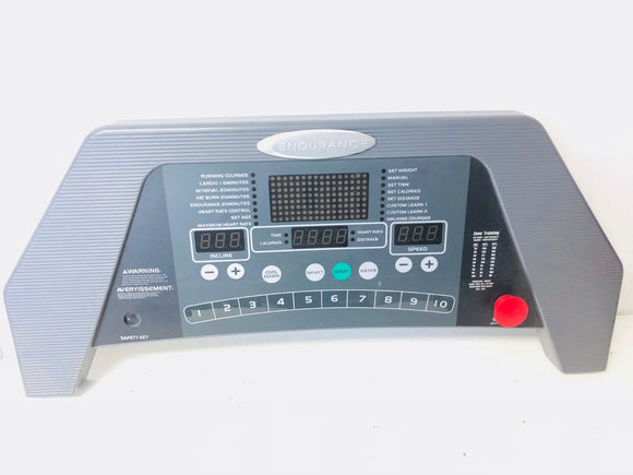 Endurance XT-6800 Treadmill Display Console Panel 00002652150 - fitnesspartsrepair