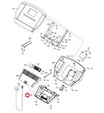 Epic A35T EPTL141120 Treadmill Console Fan Rear Cover P03-0268 or 325653 - fitnesspartsrepair