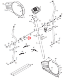 Epic Gold's Gym HealthRider Proform Weslo Elliptical Frame Arm Bracket 222333 - fitnesspartsrepair