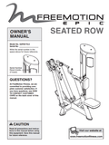 Epic Seated Row - GZFI81760 Strength System Owner Manual GZ7444 - hydrafitnessparts