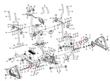 Exerpeutic 1000XL Elliptical Left or Right Pedal Bolt 1/2"-20x66.80" 13L & 13R - hydrafitnessparts