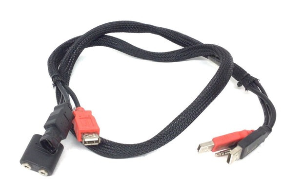 Expresso Fitness S3R WIN Recumbent Bike USB Audio Wire Harness Set 6000.0069.01 - hydrafitnessparts
