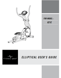 Fitness Gear 821E - EP175 Elliptical Owner Manual 072269 - hydrafitnessparts
