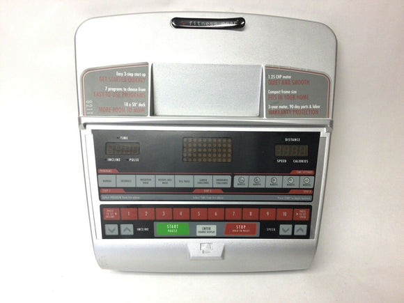 Fitness Gear 821T - TM290 Treadmill Display Console Panel 070896 or 079906 - fitnesspartsrepair