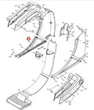 FreeMotion F 7.8 SFSR844090 SFSR844091 Elliptical Left Trim Cover CC1562 - hydrafitnessparts