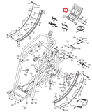 FreeMotion f7.8 SFSR84409 Elliptical Display Console Panel Circuit Board - hydrafitnessparts