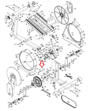 Freemotion Gold's Gym Healthrider Elliptical Frame to Frame Pivot Axle 244157 - hydrafitnessparts