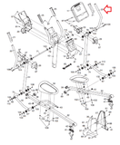 Freemotion Gold's Gym Healthrider Reebok Elliptical Right Upper Body Arm 244091 - hydrafitnessparts