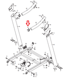 FreeMotion Gold's Gym NordicTrack Image Treadmill Lower Handlebar Endcap 257191 - fitnesspartsrepair