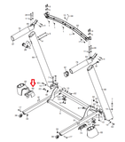 FreeMotion HealthRider NordicTrack Treadmill Left Inner Base Cover 372702 - fitnesspartsrepair