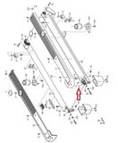 FreeMotion HealthRider Proform t5.6 XP 580 Treadmill Rear Idler Roller 244919 - fitnesspartsrepair