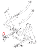 FreeMotion Lifestyler NordicTrack Treadmill Left Wheel Bracket 312252 - hydrafitnessparts