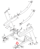 FreeMotion Lifestyler NordicTrack Treadmill Right Wheel Bracket 312253 - hydrafitnessparts