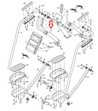 FreeMotion NordicTrack Elliptical Left Handlebar 268730 - fitnesspartsrepair