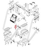 FreeMotion NordicTrack Elliptical Left Pedal Arm 268733 - fitnesspartsrepair