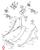 FreeMotion NordicTrack Elliptical Rear Frame Cover 270178 - fitnesspartsrepair