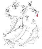 FreeMotion NordicTrack Elliptical Right Link Arm Cover 270179 - fitnesspartsrepair