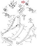 FreeMotion NordicTrack Elliptical Right Upper Cover 270166 - fitnesspartsrepair