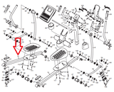 Freemotion NordicTrack Proform Elliptical Left Pedal Arm 314643 - fitnesspartsrepair