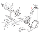 Freemotion NordicTrack Proform Elliptical Upper Side Shield Cover 307092 - hydrafitnessparts