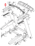 FreeMotion NordicTrack ProForm Treadmill Left Handle Top Cover 351952 - fitnesspartsrepair